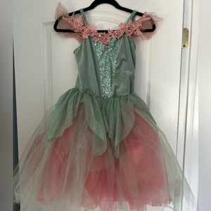 Weissman ballet costume/tutu. Green and pink like new worn twice!